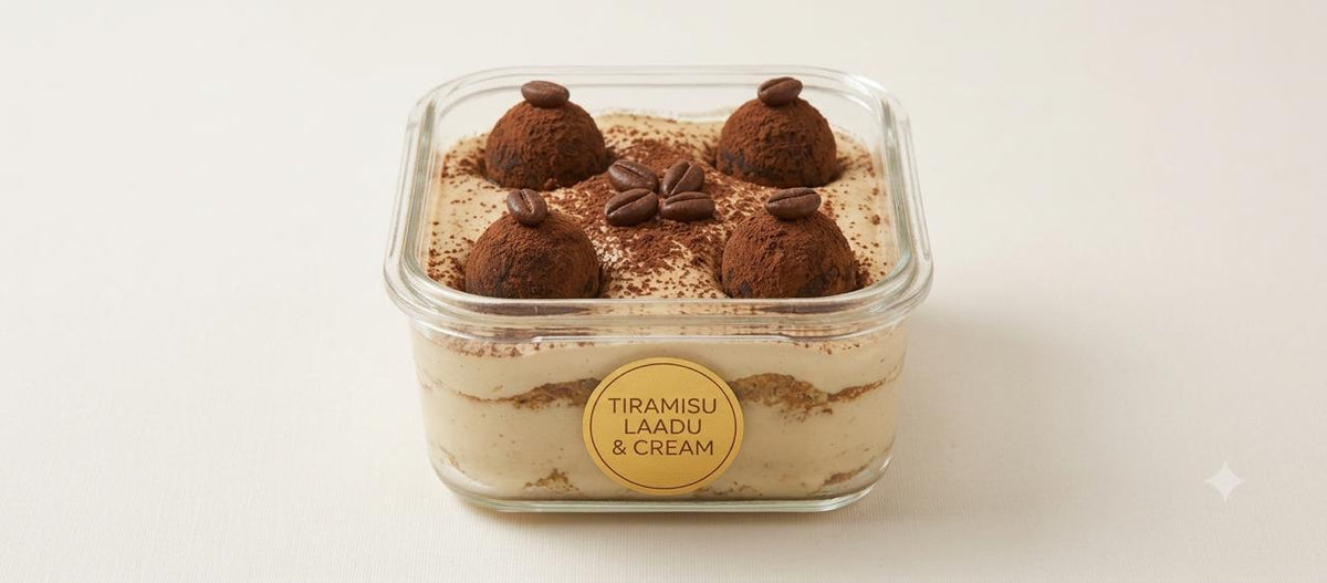 Tiramisu Laddoo with Mascarpone Cream